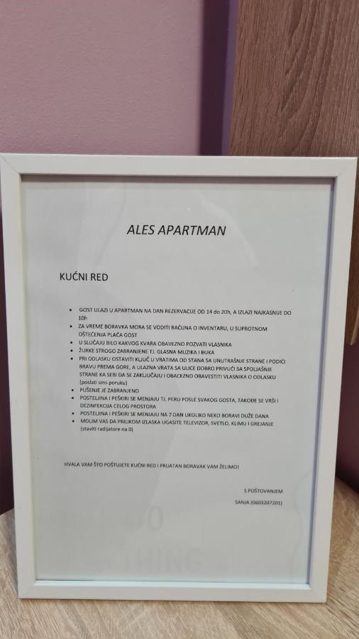 Ales Apartman Sombor Luaran gambar